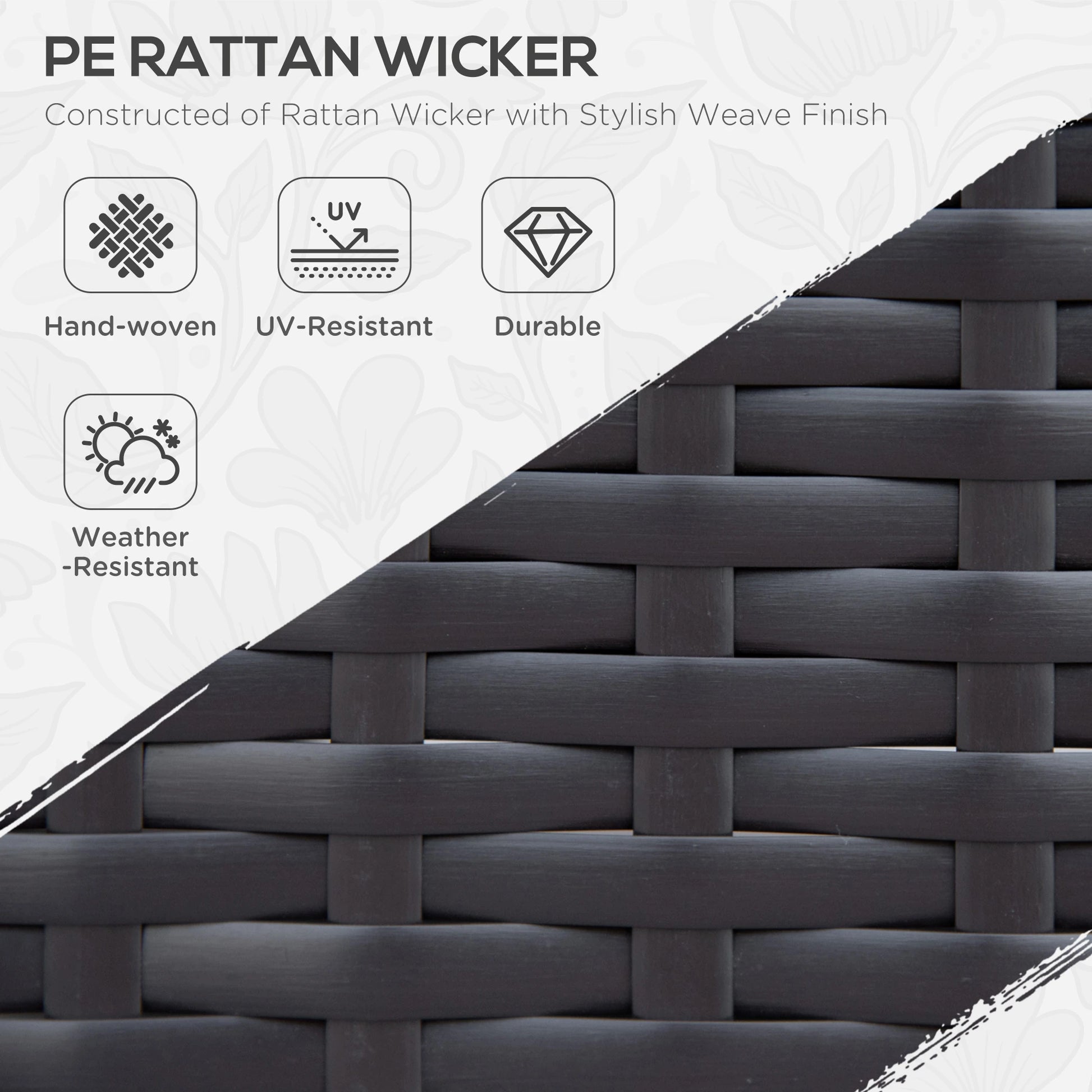 7pcs Garden Wicker Sectional Set, Tea Table, Patio Rattan Sofa, Cushion, Outdoor Deck, Orange Patio Furniture Sets at Gallery Canada