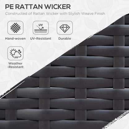 7pcs Garden Wicker Sectional Set, Tea Table, Patio Rattan Sofa, Cushion, Outdoor Deck, Orange Patio Furniture Sets at Gallery Canada