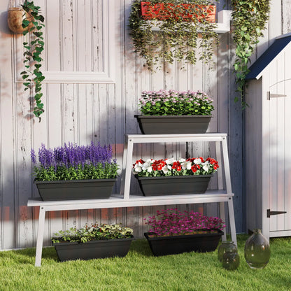 Rectangular Flower Pots, 5 Pack 23 Inches, Window Box Planters, Black Garden Accessories at Gallery Canada