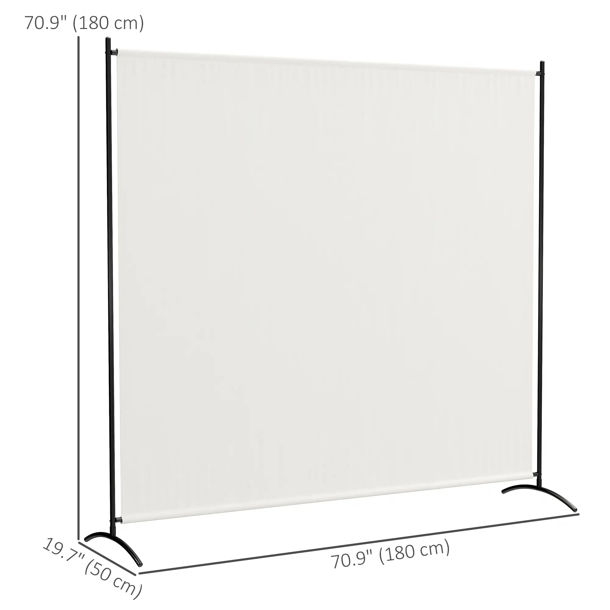 Single Panel Room Divider, UV30+ Privacy Screen, Indoor Outdoor, Beige Side Awnings at Gallery Canada