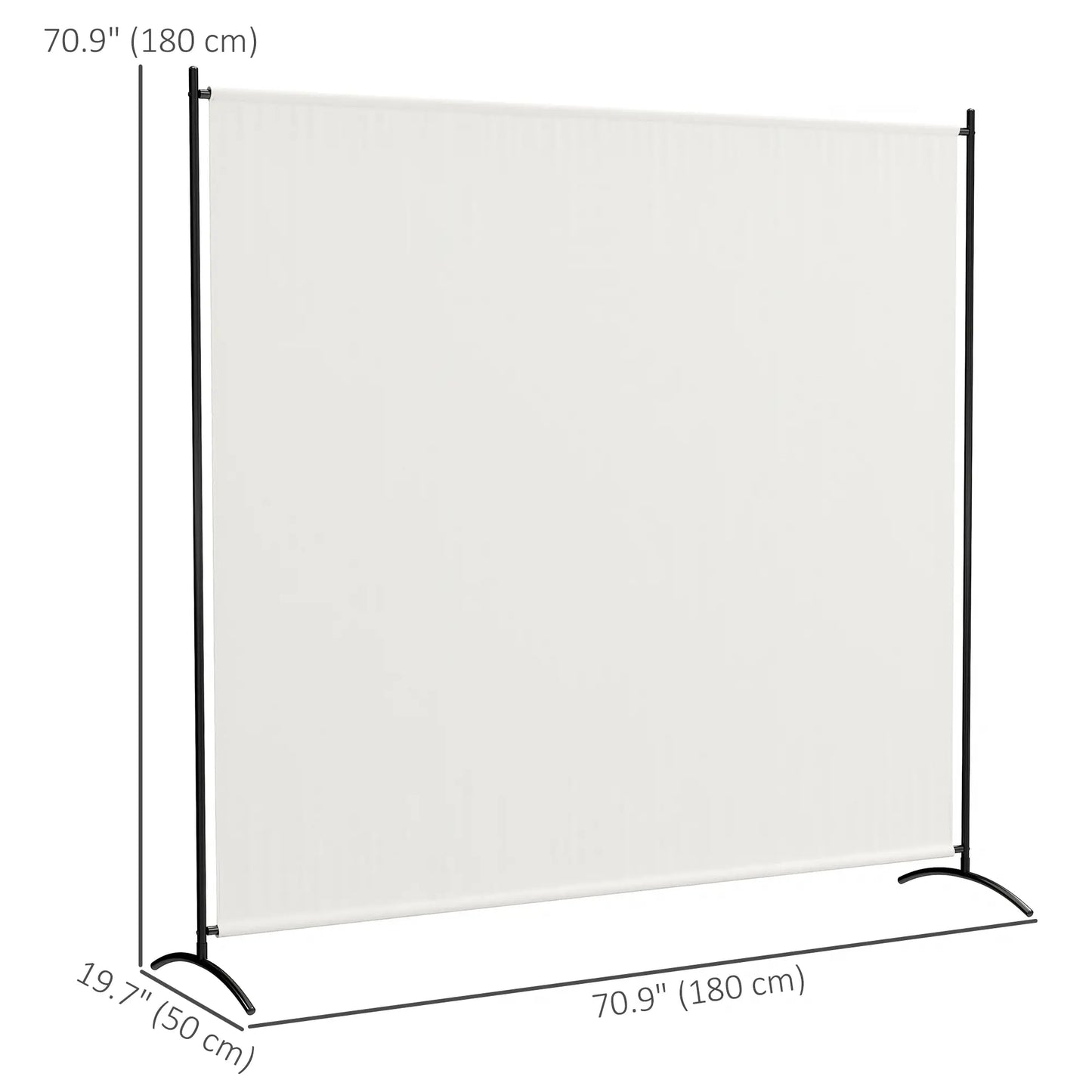 Single Panel Room Divider, UV30+ Privacy Screen, Indoor Outdoor, Beige Side Awnings at Gallery Canada