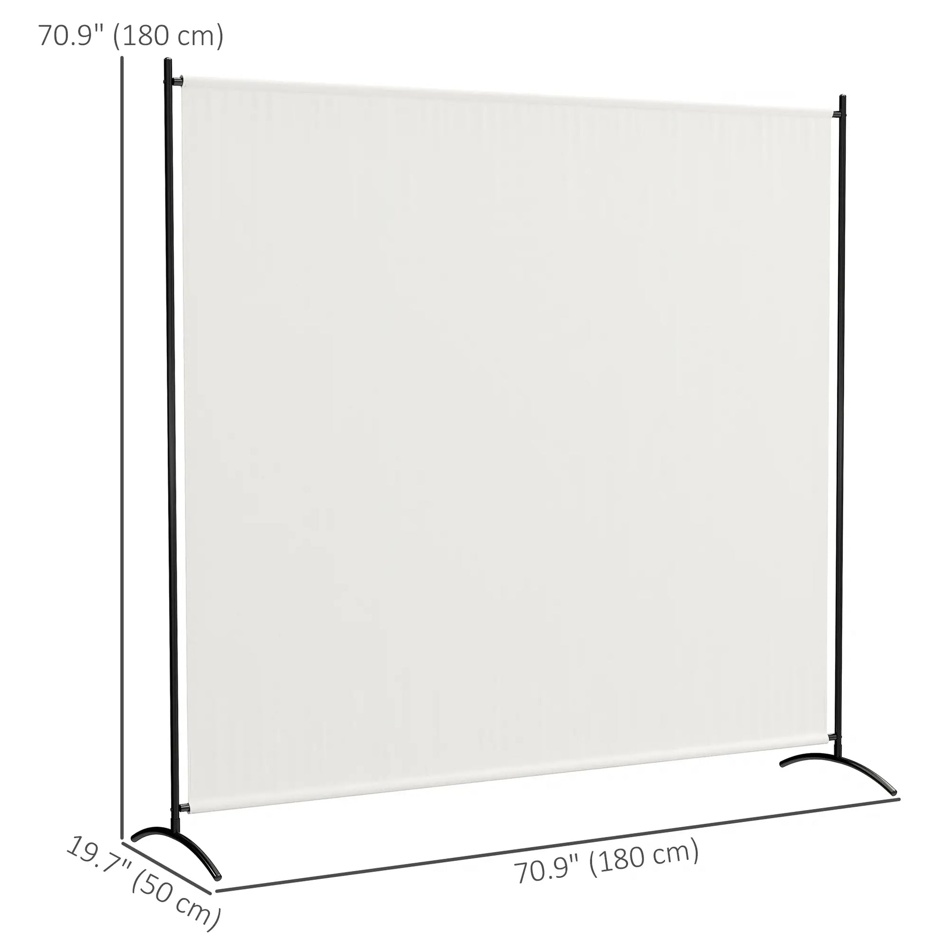 Single Panel Room Divider, UV30+ Privacy Screen, Indoor Outdoor, Beige Side Awnings at Gallery Canada