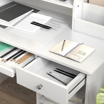 Kids Desk and Chair Set, Study Table for 5-8 Year Old, White Kids Desk Sets at Gallery Canada