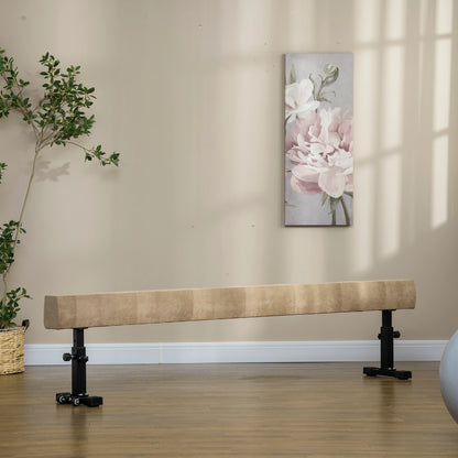 7.5ft Adjustable Balance Beam, Gymnastics Equipment with Wheels, for Training Aerobic Equipment at Gallery Canada