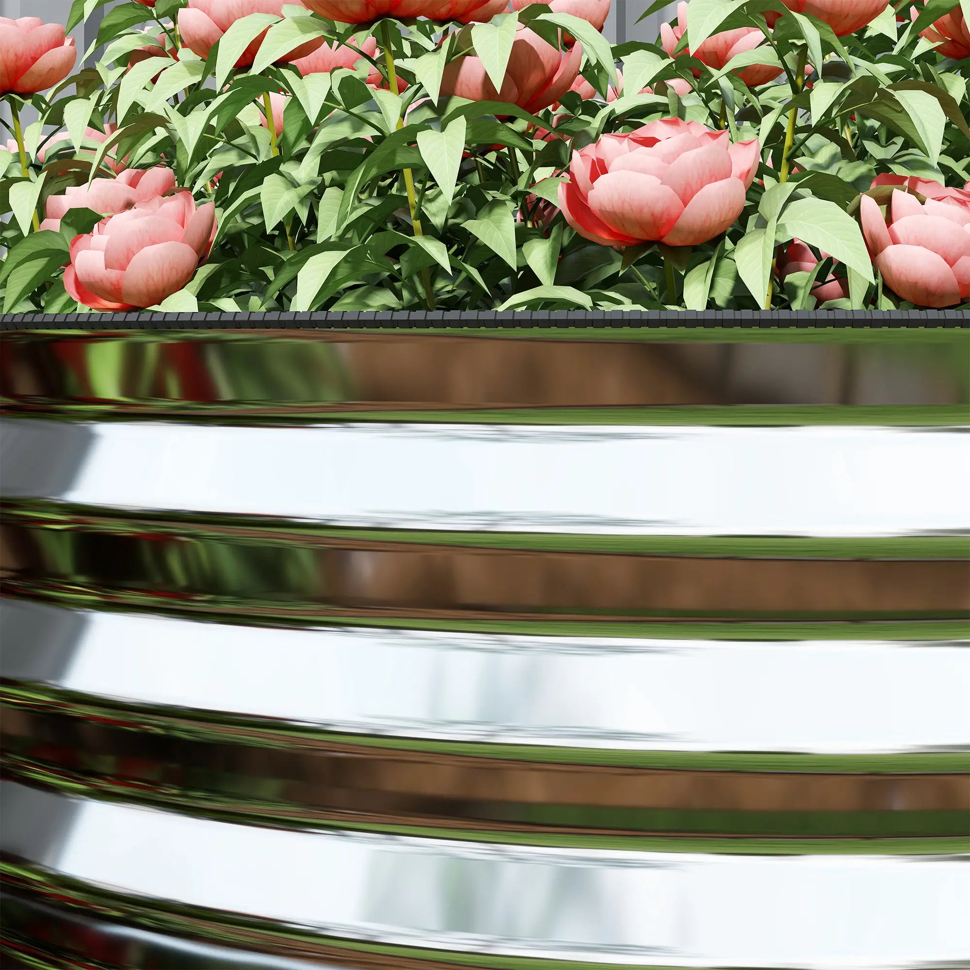 5 x 2.5 x 2ft Galvanized Raised Garden Bed, Oval Planter Box, Silver Raised Garden Beds at Gallery Canada