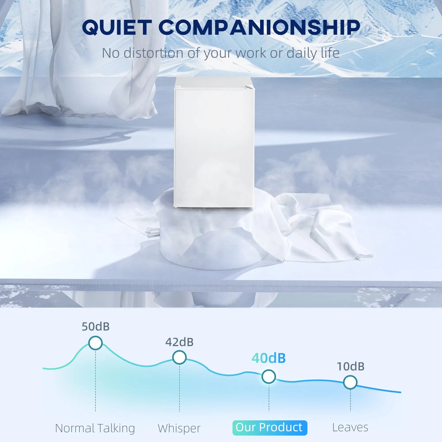 2.5 Cu.Ft Mini Fridge, Single Door Compact Refrigerator with Freezer, Adjustable Thermostat, Reversible Door, White Small Kitchen Appliances at Gallery Canada