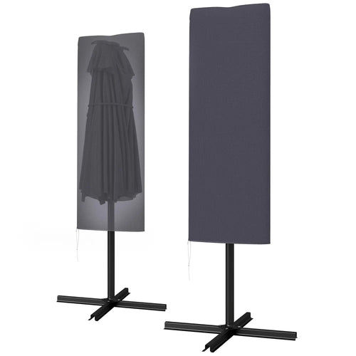 Garden Parasol Cover, Outdoor Cantilever Umbrella Cover, Dark Grey