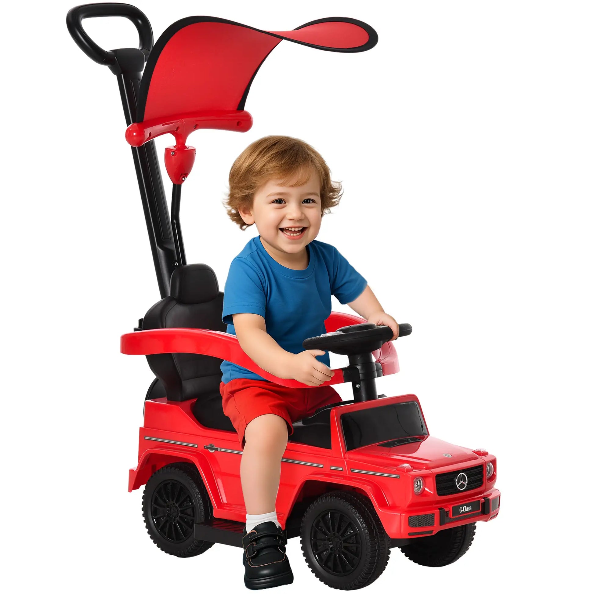 G350 Licensed Push Car, 3-in-1 Toddler Sliding Car, Red Electric Ride On Toys at Gallery Canada