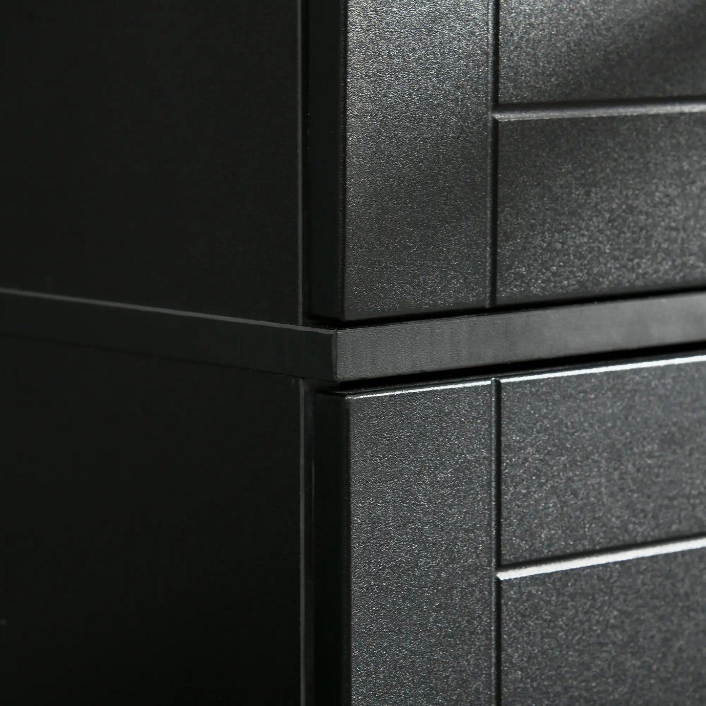 72" Kitchen Pantry Cabinet, 4 Doors, 3 Adjustable Shelves, Black Kitchen Pantry Cabinets at Gallery Canada