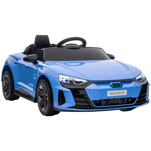 Electric Ride On Car with Remote Control, 12V 3.1 MPH Kids Ride-On Toy for Boys and Girls with Suspension System, Horn Honking, Music, Lights, Blue