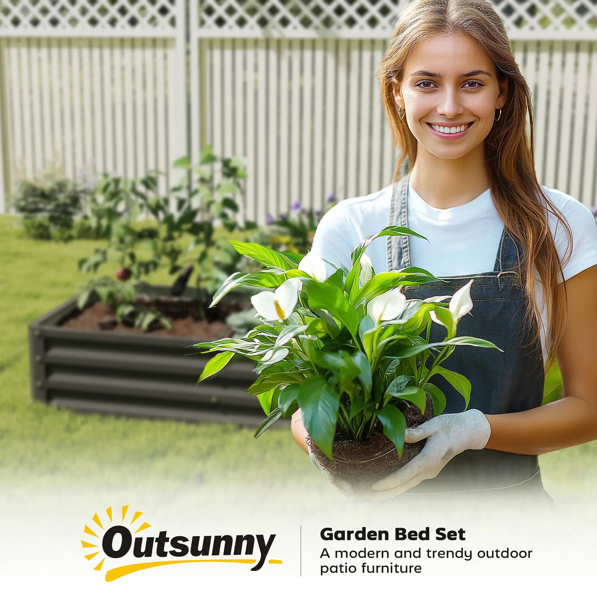 Galvanized Raised Garden Bed, Planter Box, 4' x 2' x 1', Black Galvanized Planter Boxes at Gallery Canada