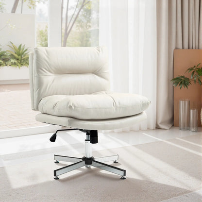 Adjustable Height, Tilt Armless Office Chair, Light Grey Task Chairs at Gallery Canada