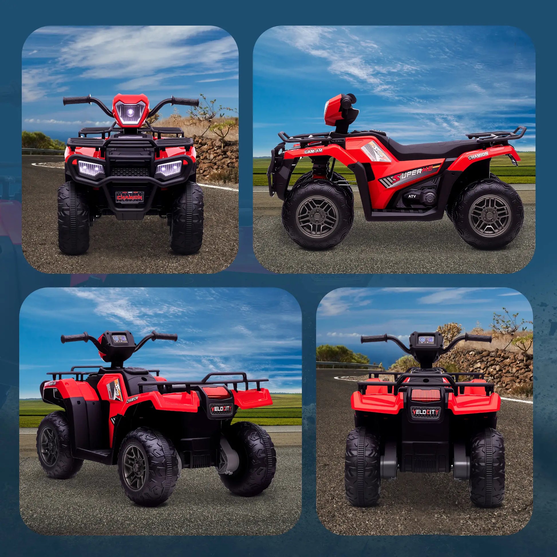 12V Kids ATV Quad, 4 Wheeler, Ages 37-60 Months, Red Electric Toy Cars at Gallery Canada