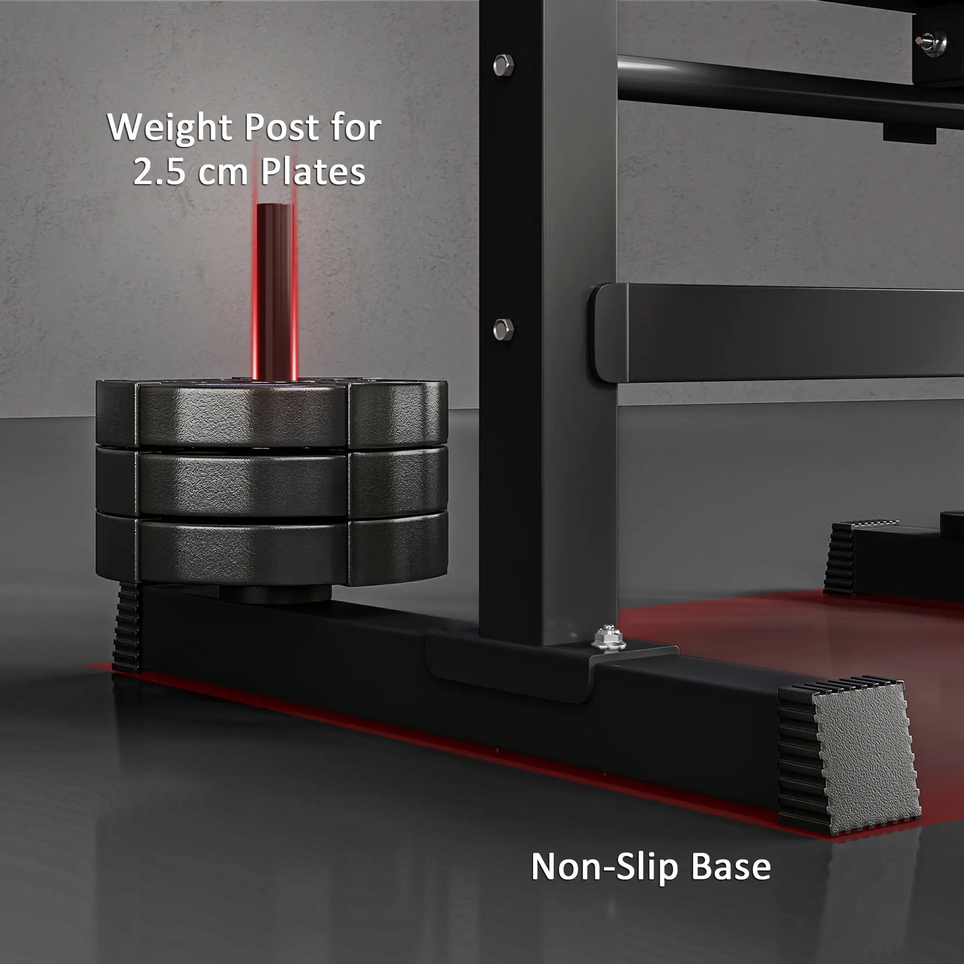 Adjustable Weight Bench, Foldable with Barbell Rack, Dip Station, Black Weight Benches at Gallery Canada