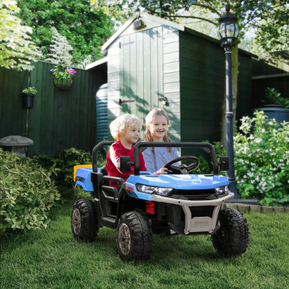 12V Ride on Car, Electric Bucket, Two-Seater, Blue Electric Toy Cars at Gallery Canada