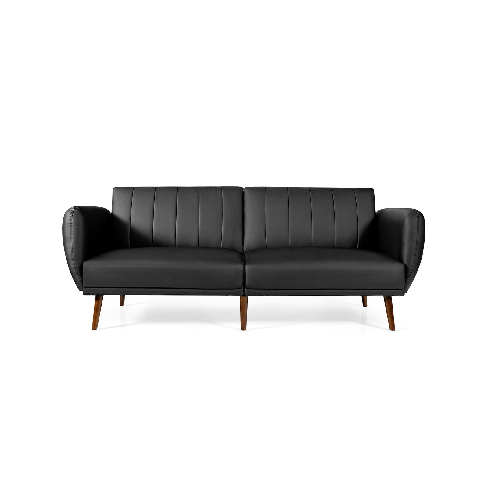 3 Seat Convertible Sofa Bed with Adjustable Backrest for Living Room, Black Sofas & Loveseats at Gallery Canada