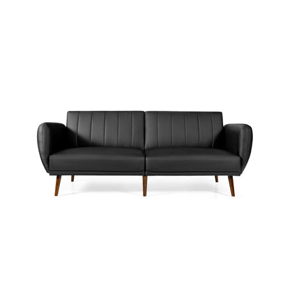 3 Seat Convertible Sofa Bed with Adjustable Backrest for Living Room, Black Sofas & Loveseats at Gallery Canada
