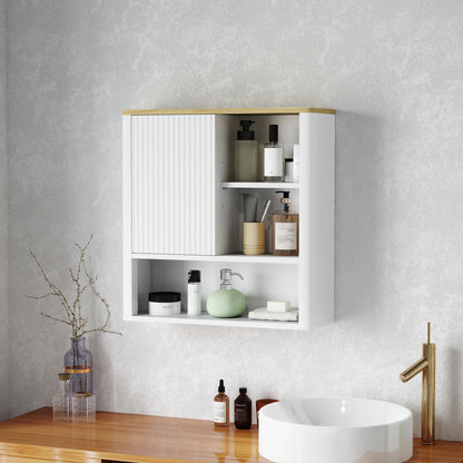 Bathroom Wall Cabinet, Medicine Cabinet with Adjustable Shelves, White Bathroom Cabinets at Gallery Canada