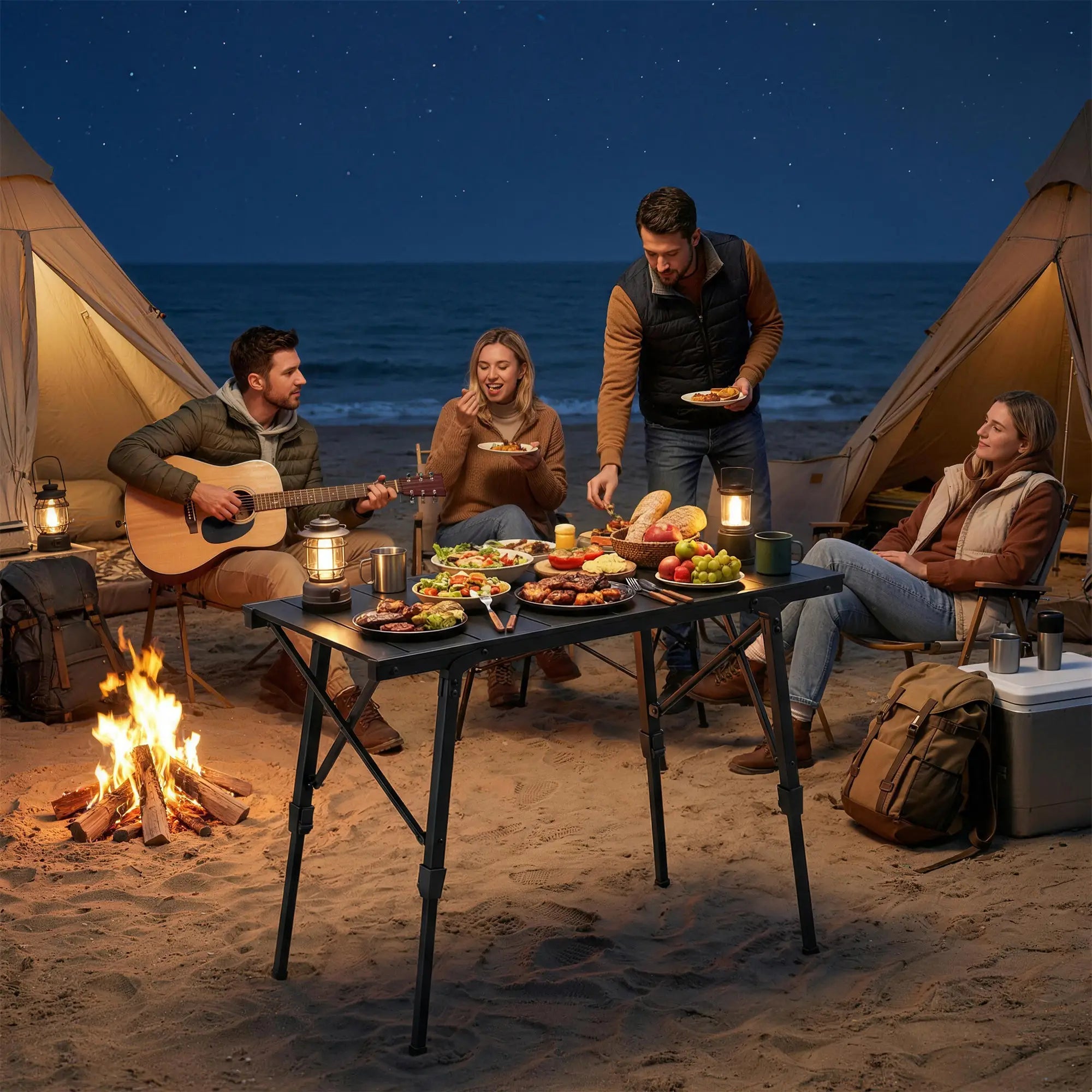 Heavy Duty Folding Picnic Table, Removable Plates, Non-Slip Feet Picnic Tables & Camping Chairs at Gallery Canada
