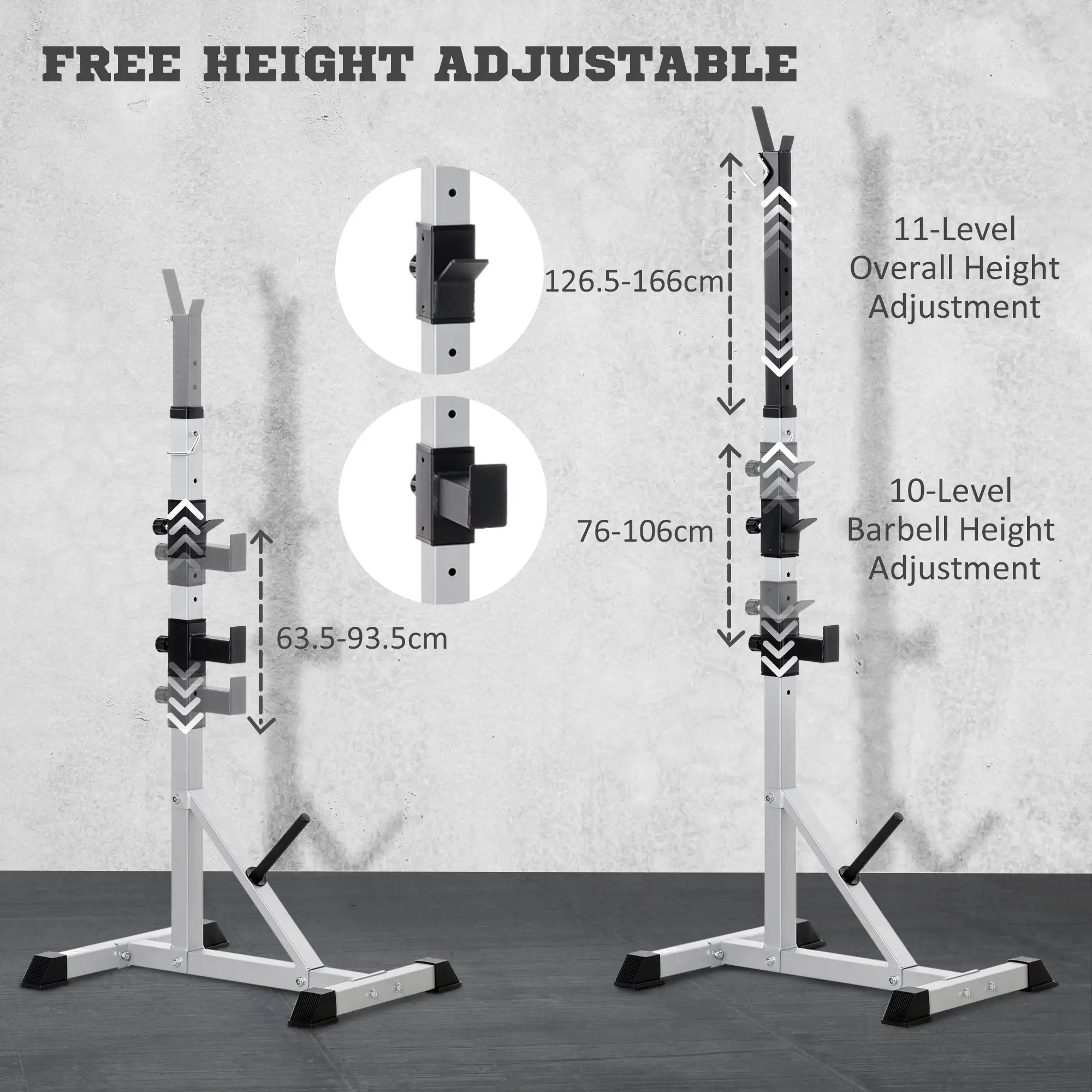 2-Piece Barbell Rack, 53.5