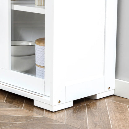 Modern Kitchen Sideboard, Stackable Storage Cabinet, Sliding Glass Door, White Bar Cabinets at Gallery Canada