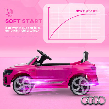 12V Kids Electric Car, Audi Q8 etron Sportback, Remote Control, Pink Electric Toy Cars at Gallery Canada