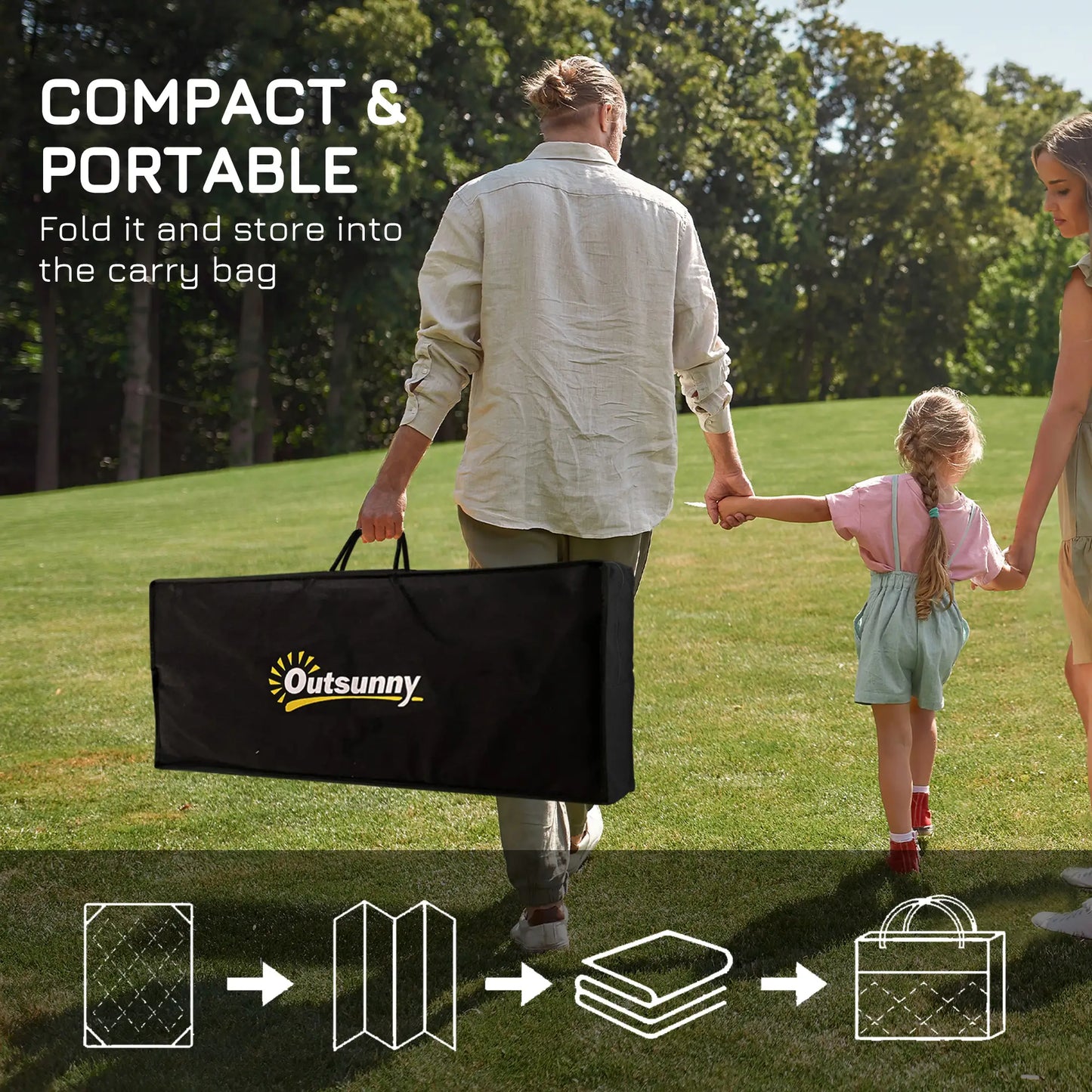 Reversible Outdoor Rug, 9' x 12', Waterproof, Portable RV Camping Carpet Garden Decor at Gallery Canada