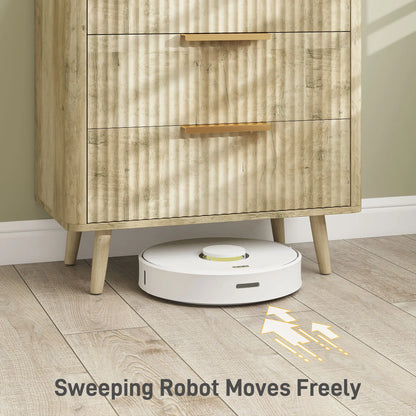 Fluted Chest of Drawers, Modern 3 Drawer Dresser with Pine Wood Legs, Oak Storage Cabinets at Gallery Canada