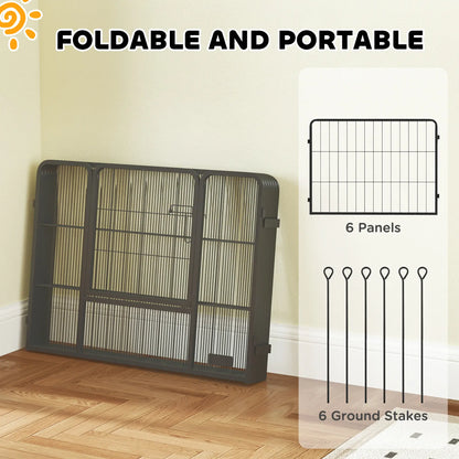 Heavy Duty Dog Playpen, 6 Panels, 23.5"H, Small Dogs Houses, Kennels & Pens at Gallery Canada
