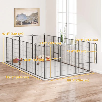 16 Panels Dog Playpen, Portable, for Large Dogs, 47" Height Houses, Kennels & Pens at Gallery Canada