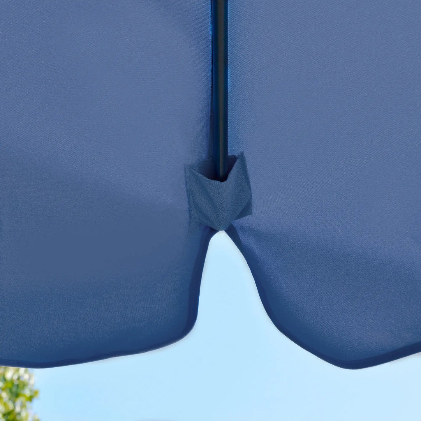 11FT Offset Hanging Patio Umbrella, Easy Tilt, Cross Base, 8 Ribs, Blue Cantilever Umbrellas at Gallery Canada