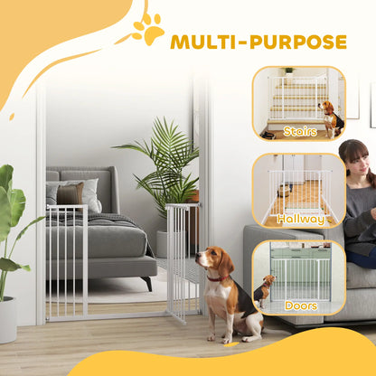 Pressure Fit Dog Gate, 29.9''-42.1'' Width, White Houses, Kennels & Pens at Gallery Canada