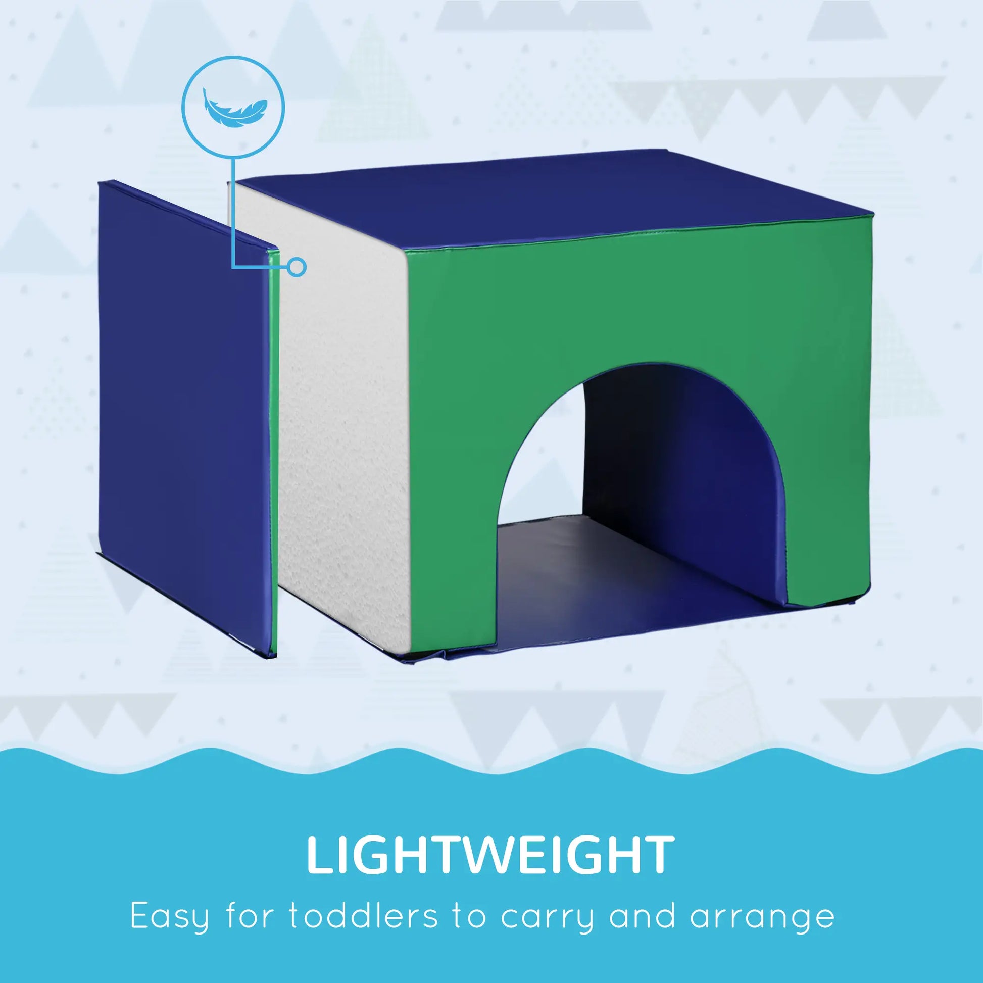 7-Piece Soft Play Foam Climbing Blocks for Toddlers, Kids Educational Toys, Multicolored Baby Gym & Playmats at Gallery Canada