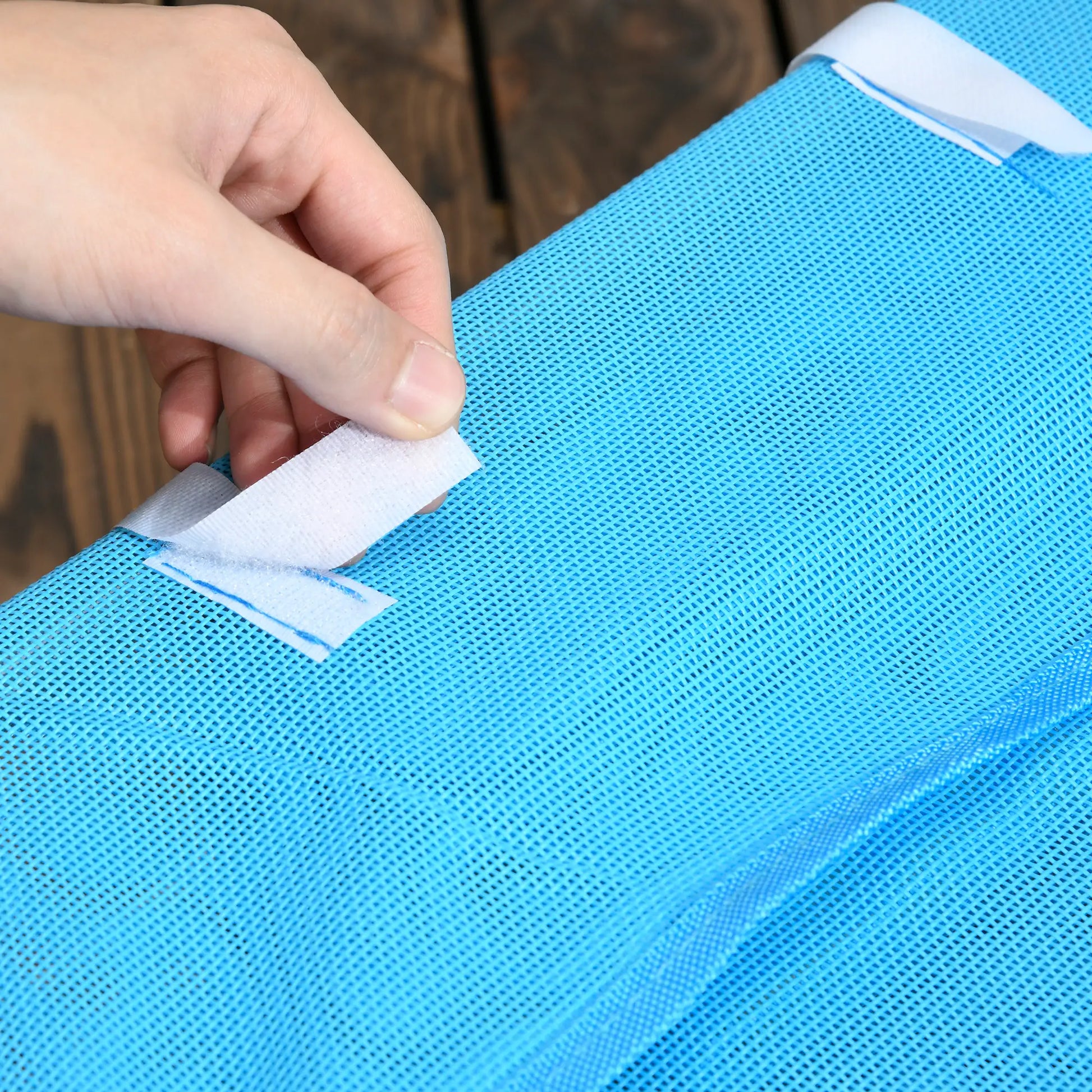 Folding Chaise Lounge Chairs Set of 2, Outdoor Reclining, Blue Lounger Chairs at Gallery Canada