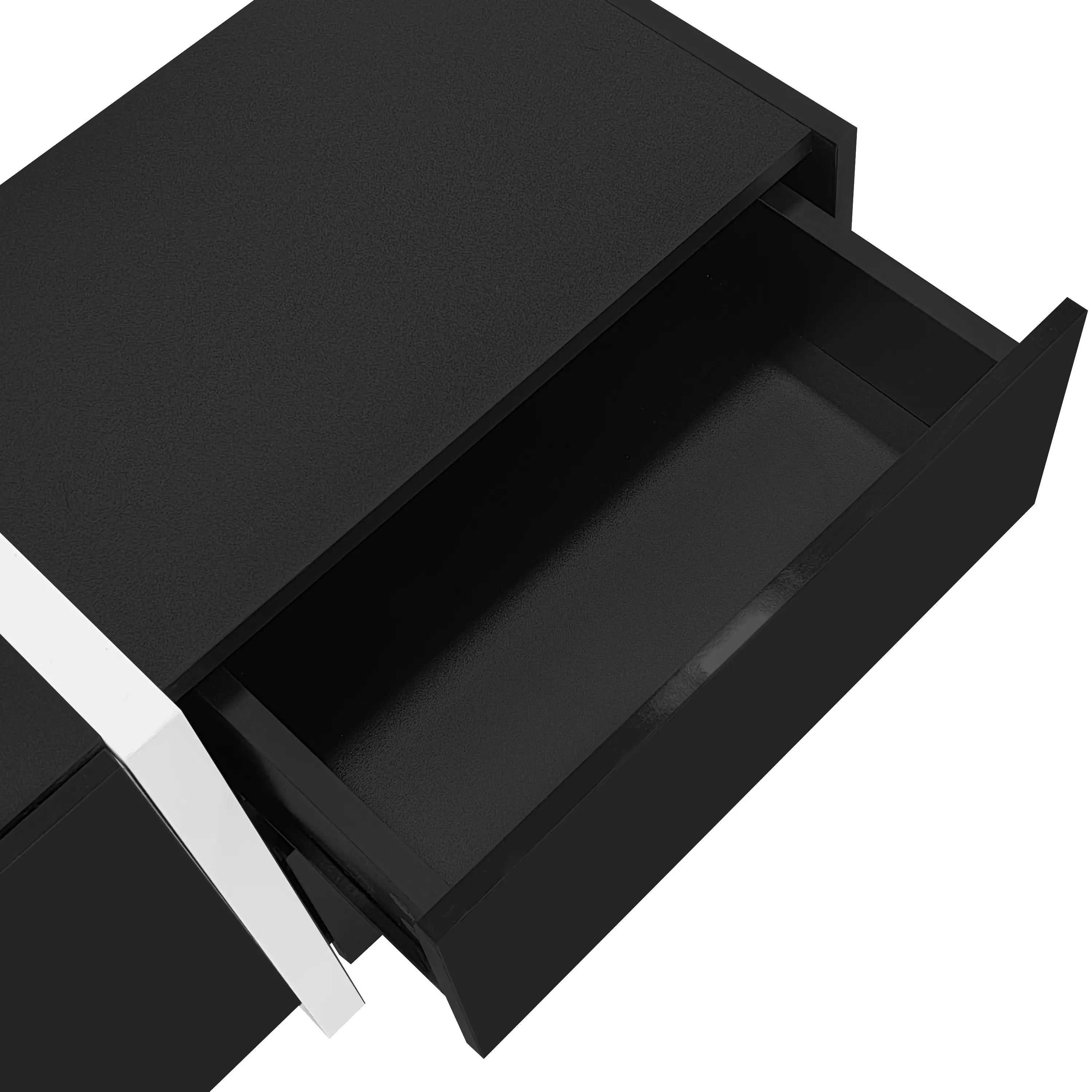 TV Cabinet, High Gloss Finish, LED Light, 67