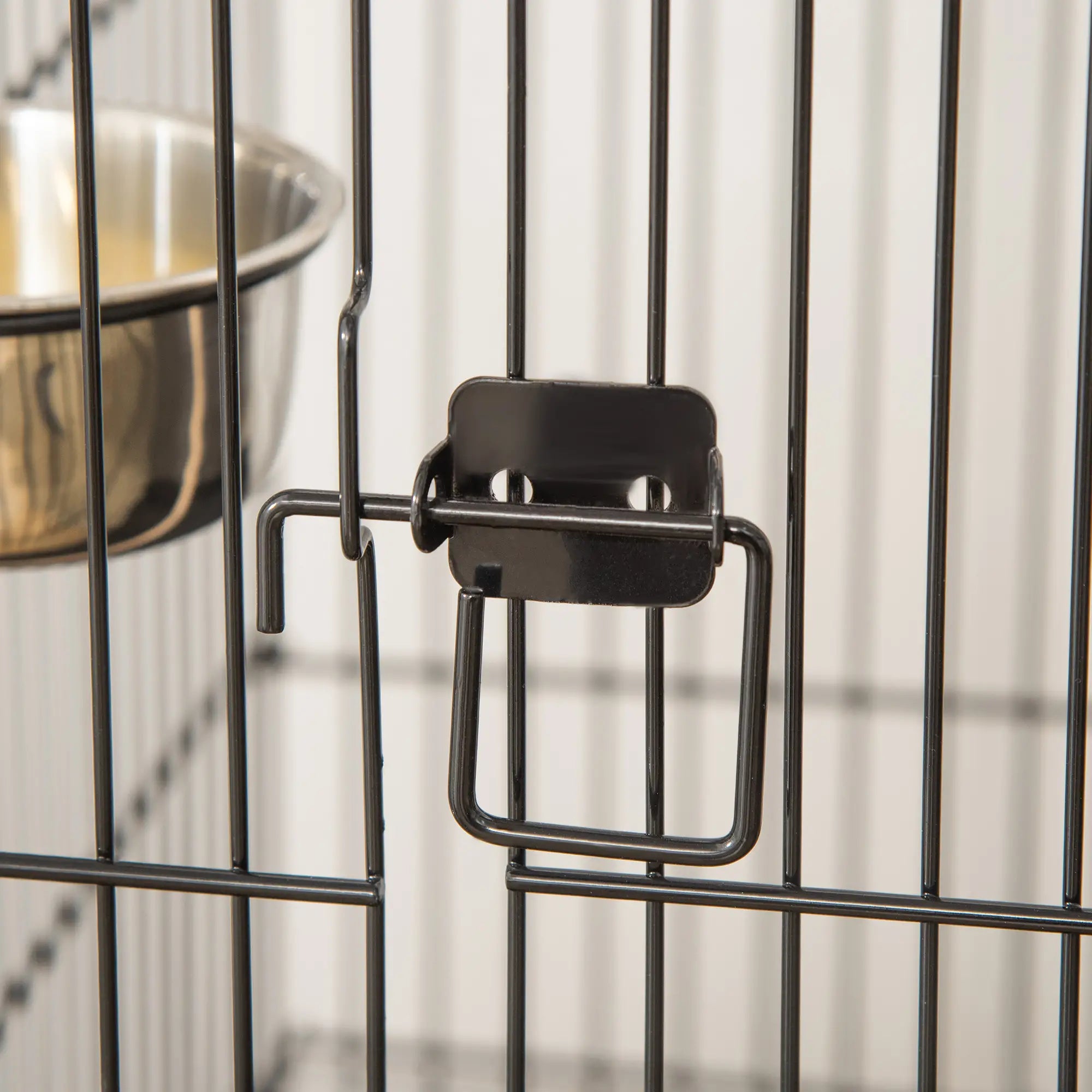 53.9'' Large Rolling Bird Cage, Detachable Stand, Storage Shelf, Black Bird Cages at Gallery Canada