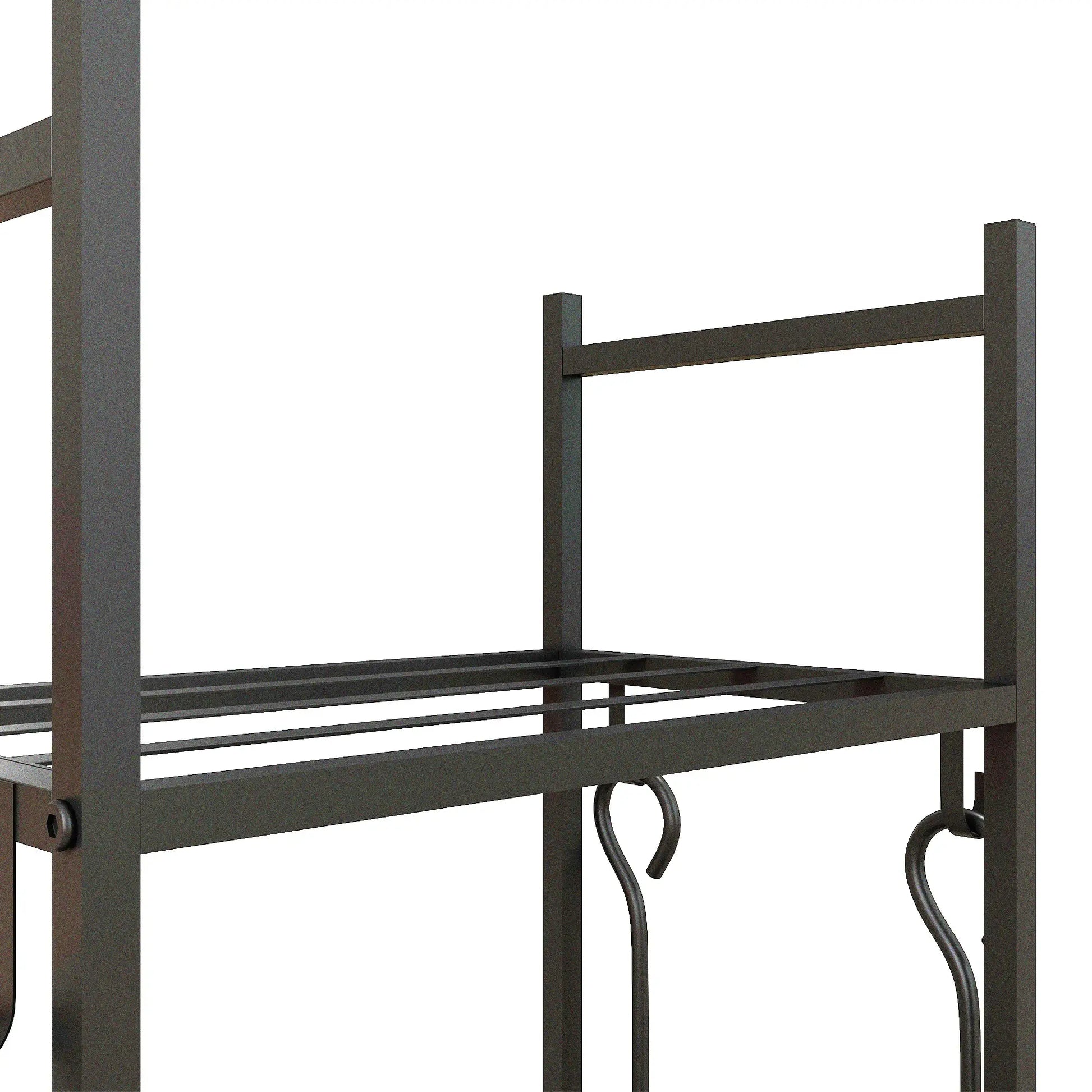 4-Tier Firewood Rack With Wheels, 4 Tools, Powder-Coated Steel Firewood Racks at Gallery Canada