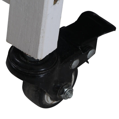 Wooden Rabbit Hutch, Bunny Cage, Small Animal Habitat, Slide-out Tray, Lockable Door, Openable Top, 58" x 18" x 35", Grey Rabbit Hutch at Gallery Canada