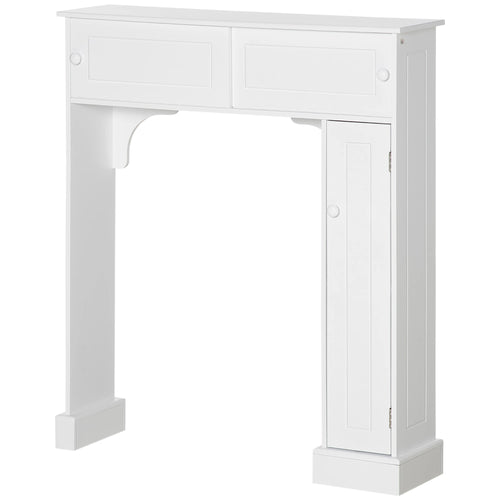 Over Toilet Storage, Bathroom Cabinet, 2 Sliding Doors, 3 Shelves