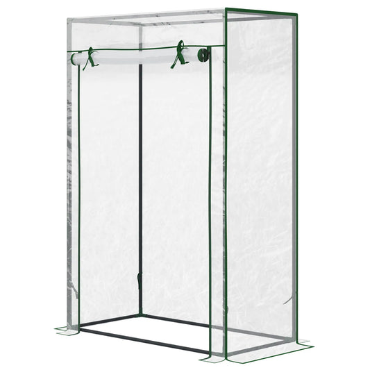 40"L x 20"W x 59"H Walk-In Greenhouse, Steel Frame, Roll-Up Door, Clear Walk In Greenhouses Clear, Green at Gallery Canada