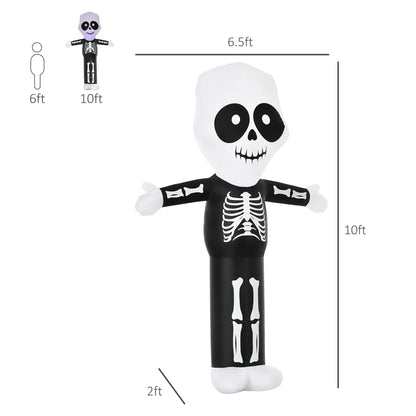 10ft Halloween Inflatable Skeleton Ghost, LED Lighted, Indoor Outdoor Decor Halloween Decorations at Gallery Canada