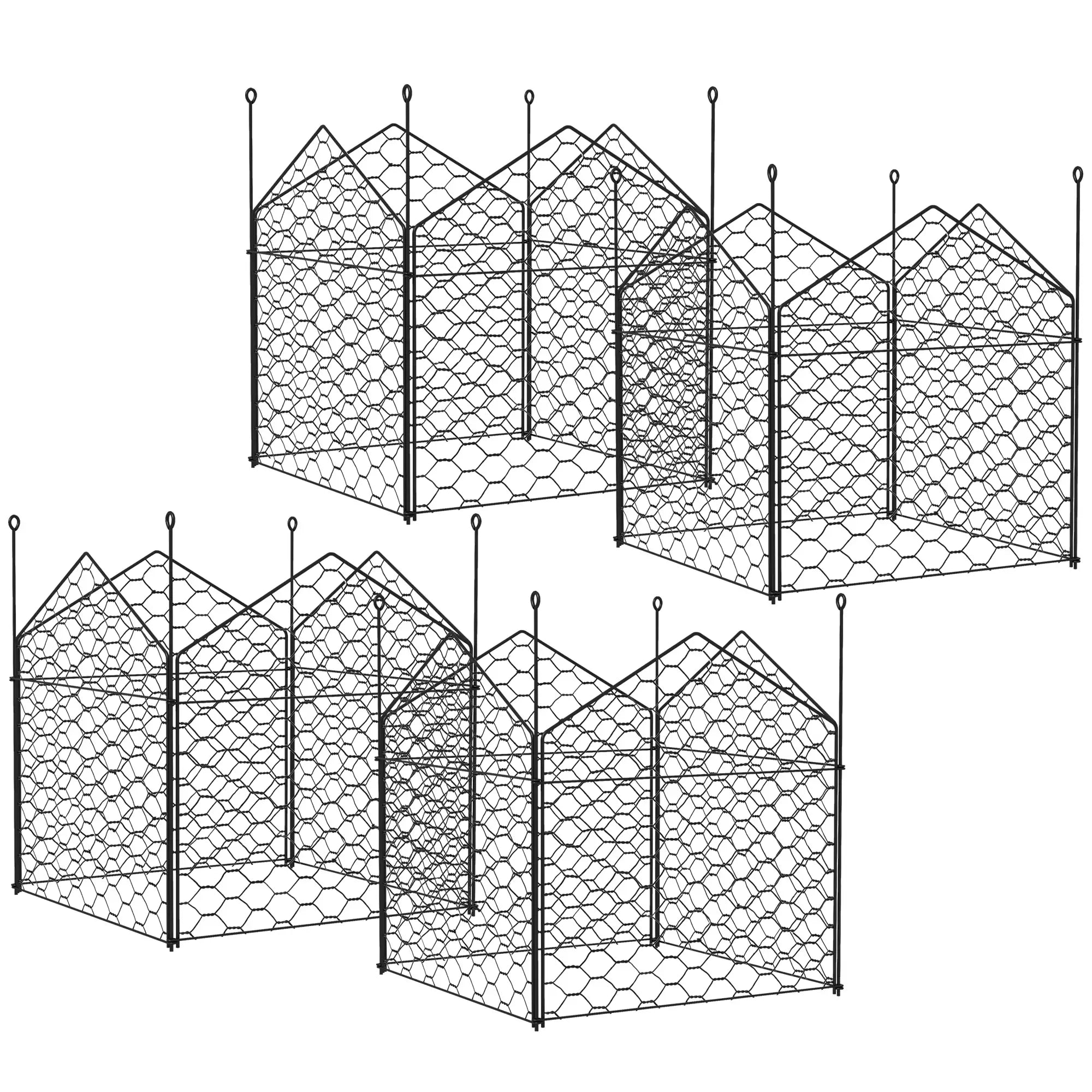4 Pack Garden Cloches, 12