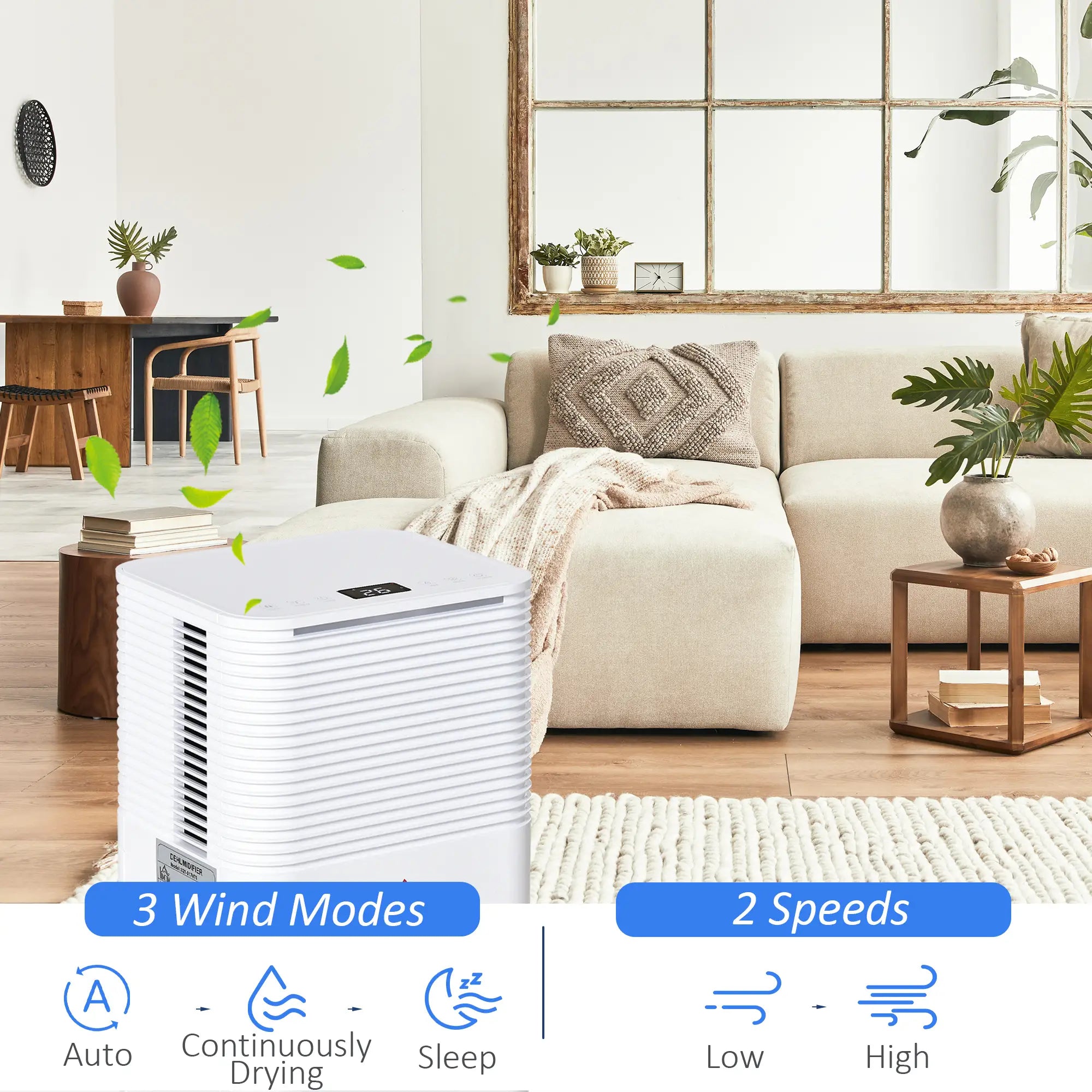 1500 sq.Ft Portable Quiet Dehumidifier, 25pt Electric Air De-Humidifier, 3 Modes Home Dehumidifiers at Gallery Canada