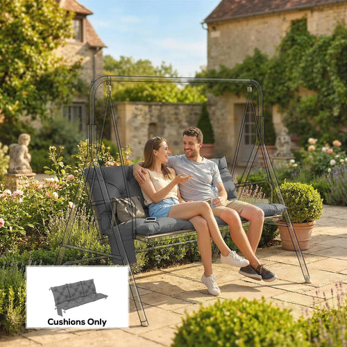 Water-Repellent Bench Cushion, Outdoor Swing Chair Pad, 59.1