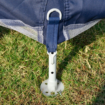 10x10ft Party Tent Canopy with Netting, Outdoor Gazebo, Blue Canopy Tents at Gallery Canada