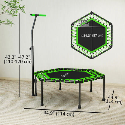 45" Rebounder Trampoline for Adults, Mini Fitness Trampoline with Adjustable Handle Trampolines at Gallery Canada