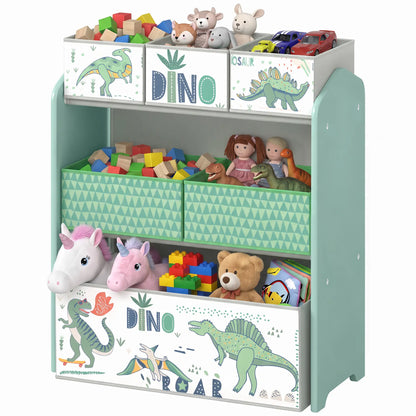 3-Tier Kids Storage Organizer, 6 Bins, Green Baby & Kids Storage Multi Colour at Gallery Canada