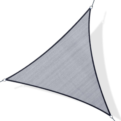 Triangle 12' Canopy Sun Sail Shade Garden Cover UV Protector Outdoor Patio Lawn Shelter with Carrying Bag, Grey at Gallery Canada