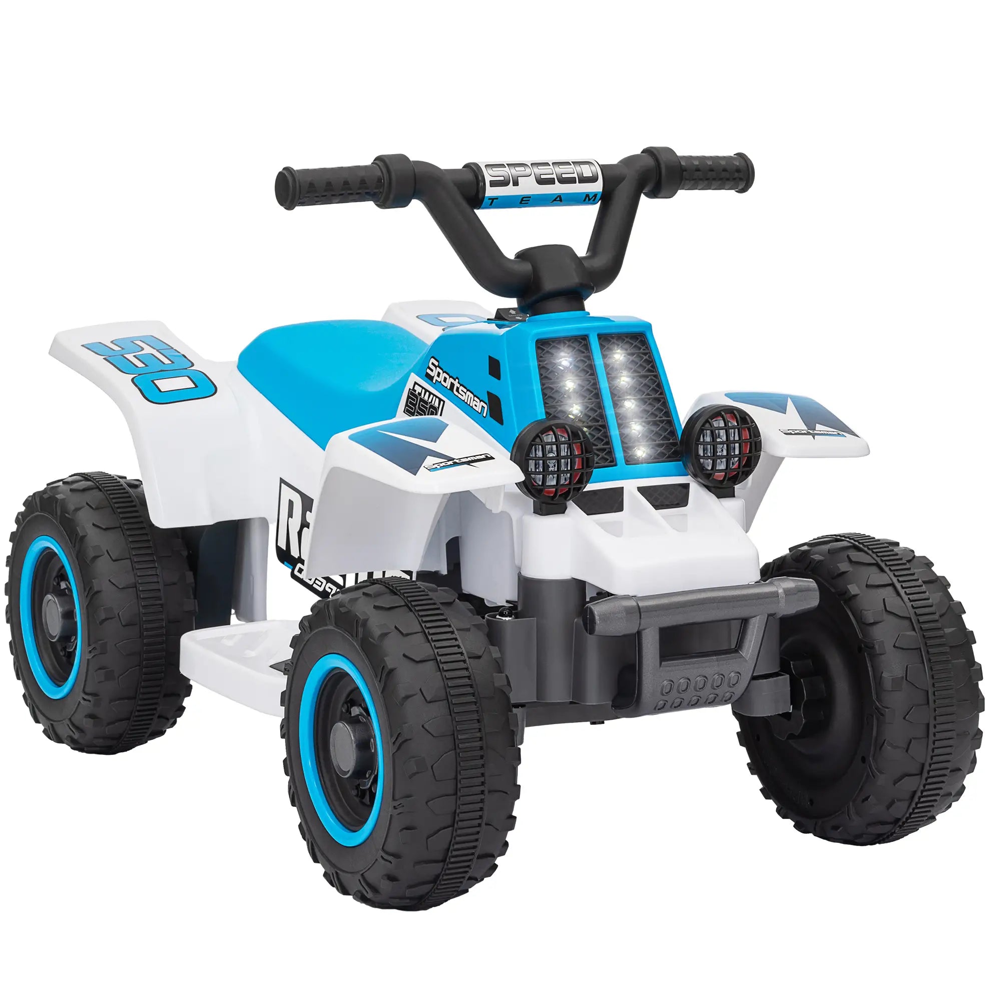 6V Kids ATV Quad, 4 Wheeler Electric Ride On Car, White Electric Toy Cars at Gallery Canada
