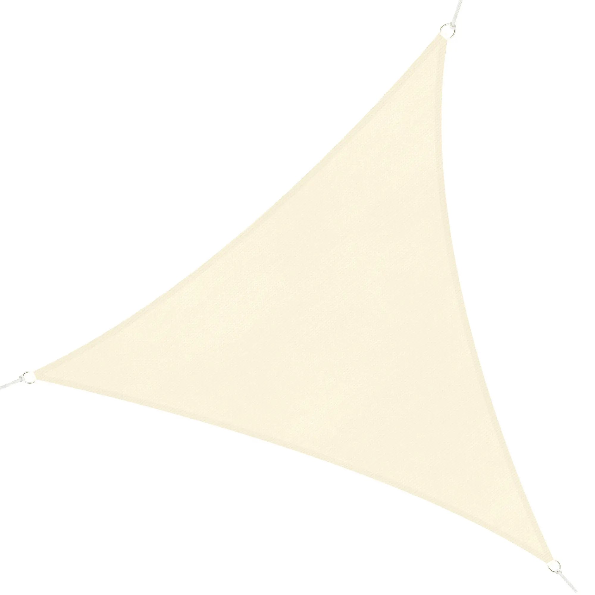 10' x 10' x 10' Triangle Sun Shade Sail, UV Block Fabric Canopy, Cream Shade Sails at Gallery Canada